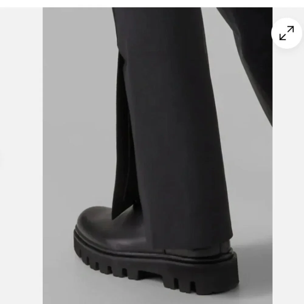 ATHLETA Stellar Flare Trouser Black Pant Size 10 - Picture 4 of 12